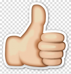 Emoji Thumb signal Sticker Icon, Hand Emoji , left thumbs up ...
