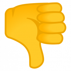 Thumbs down Icon | Noto Emoji People Bodyparts Iconset | Google