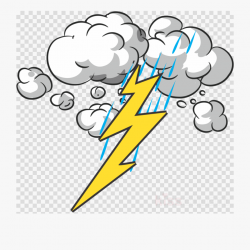 Thunder Thunderstorm - Thunder And Lightning Png, Cliparts ...