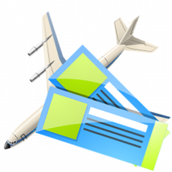 Air Tickets Icon | Free Images at Clker.com - vector clip art online ...