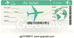 Vector Art - Variant of air ticket. Clipart Drawing ...