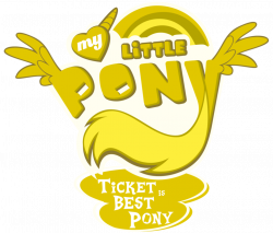 Fanart - MLP. My Little Pony Logo - Ticket by jamescorck on DeviantArt