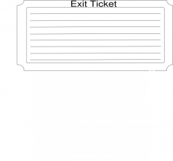 Larger Exit Ticket Clip Art at Clker.com - vector clip art online ...