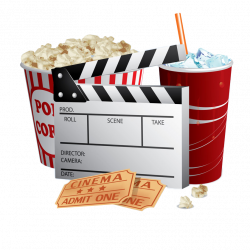 Popcorn Cinema Ticket Film - This cartoon brand Cola popcorn 839*839 ...