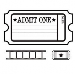 Printable Movie Ticket Clipart | Free printables | Ticket ...