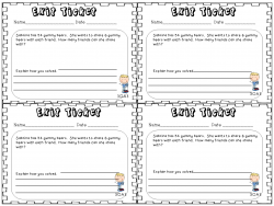 Exit Ticket Template - Templates