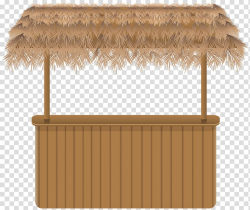 Brown island table, Cocktail Tiki bar Cafe Buffalo wing ...