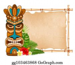 Vector Art - Tiki masks. Clipart Drawing gg59227639 - GoGraph