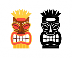 Tiki Statue SVG