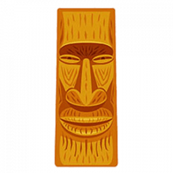 Tiki Head Hands on Belly transparent PNG - StickPNG