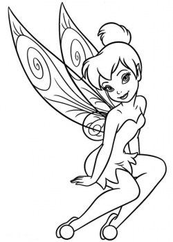 Download and Print free tinkerbell coloring pages girls ...