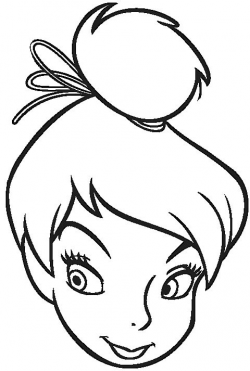 Face Of Tinkerbell Coloring Pages - Tinkerbell cartoon ...