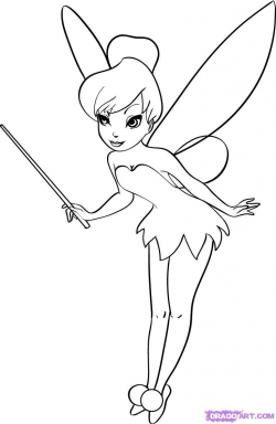Tinkerbell Sketch at PaintingValley.com | Explore collection ...