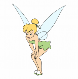 New Tinker Bell Bending Down - Fairy, Transparent Png ...