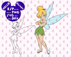 Disney Princess Tinkerbell Clipart Disney - Cut files - Mouse Die Cuts -  Svg Dxf Eps Pdf Png - Cricut