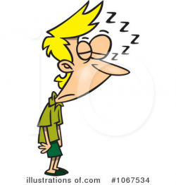 Exhausted Clipart #1067534 - Illustration by toonaday