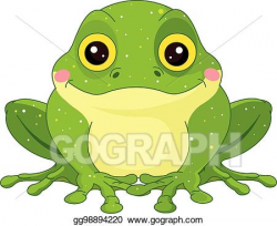 Vector Art - Green toad. EPS clipart gg98894220 - GoGraph