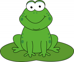 frog clip art | Cartoon Frog on a Lily Pad Clip Art Image ...