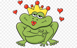 The Frog Prince Kiss Clip art - Cartoon frog