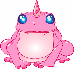 Toad Clipart Pink Frog - Unicorn Frog , Transparent Cartoon ...
