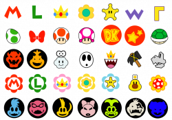 Super Mario Symbols by BoxBird on DeviantArt