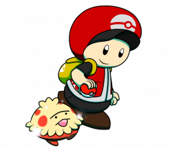 Toad the Pokemon Trainer and Shroomish by MiniDragonfly on DeviantArt