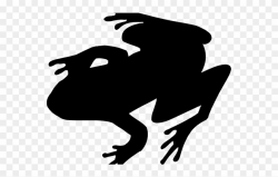 Toad Clipart Silhouette - Frog Silhouette No Background ...