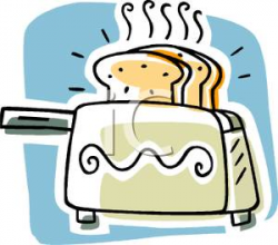 A Cartoon Toaster - Royalty Free Clipart Picture