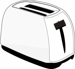 clipartist.net » Clip Art » food toaster toaster black white line ...