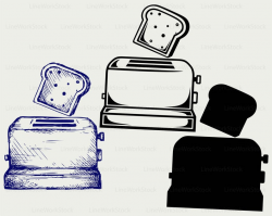 Toaster svg/clipart/toaster svg/toaster silhouette/toast cricut cut  files/toaster clip art/toaster digital download/designs/svg