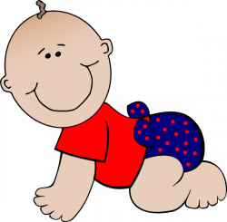 Red And Blue Polka Dot Baby Clip Art at Clker.com - vector clip art ...