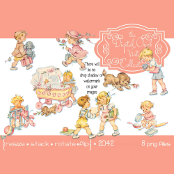 Vintage Little Girl Boy Clipart, Toddler, Child, Children, Kid, Little  Girl, Little Boy