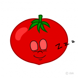 Sleeping Tomato Cartoon Free Picture｜Illustoon