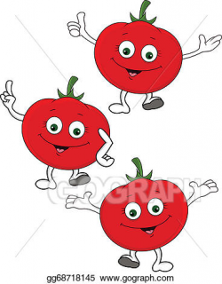 EPS Illustration - Tomato cartoon character . Vector Clipart ...