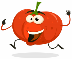 Cartoon Happy tomato Character Running - Download Free ...