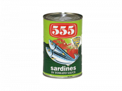 555 Sardines in Tomato Sauce - 425g [30-044] : AFOD LTD., Importer ...
