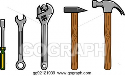Vector Art - Repair tools. Clipart Drawing gg92121939 - GoGraph