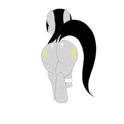 952117 - animated, artist:thepianistmare, ass, black hair, both ...