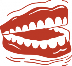 493RA - Chattering teeth | Clip Art from OldCuts.co | Pinterest ...