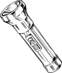 Drawn torch flashlight pencil and in color drawn gif ...