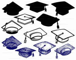 Graduation cap svg/graduation cap clipart/graduation svg/cap  silhouette/graduation cricut/cut files/clip art/digital download/svg/designs