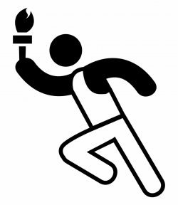 Torch Runner Svg Png Icon Free Download - Olympic Games ...