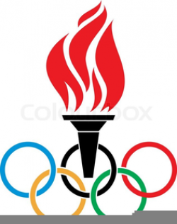 Olympic Torch And Rings Clipart | Free Images at Clker.com ...