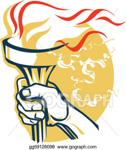 Vector Art - Victory torch. EPS clipart gg59126098 - GoGraph
