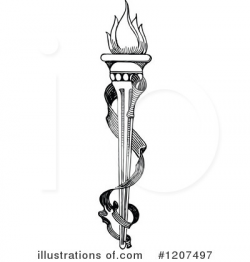 Torch Clipart #1207497 - Illustration by Prawny Vintage