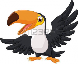 cartoon birds: Cartoon happy bird toucan | birds | Cartoon ...