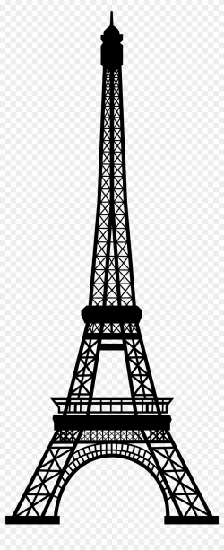 Transparent Eiffel Tower Silhouette Png Clip Art Image ...