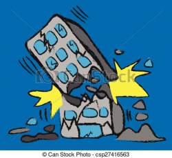 Falling Building Clipart