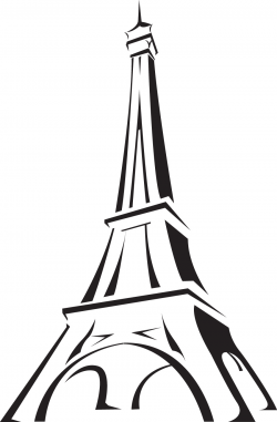 Eiffel tower line drawing clipart free clip art images image ...