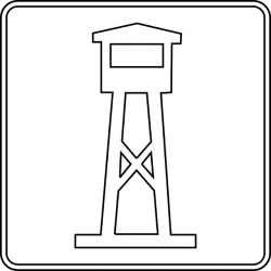 Lookout Tower, Outline | ClipArt ETC